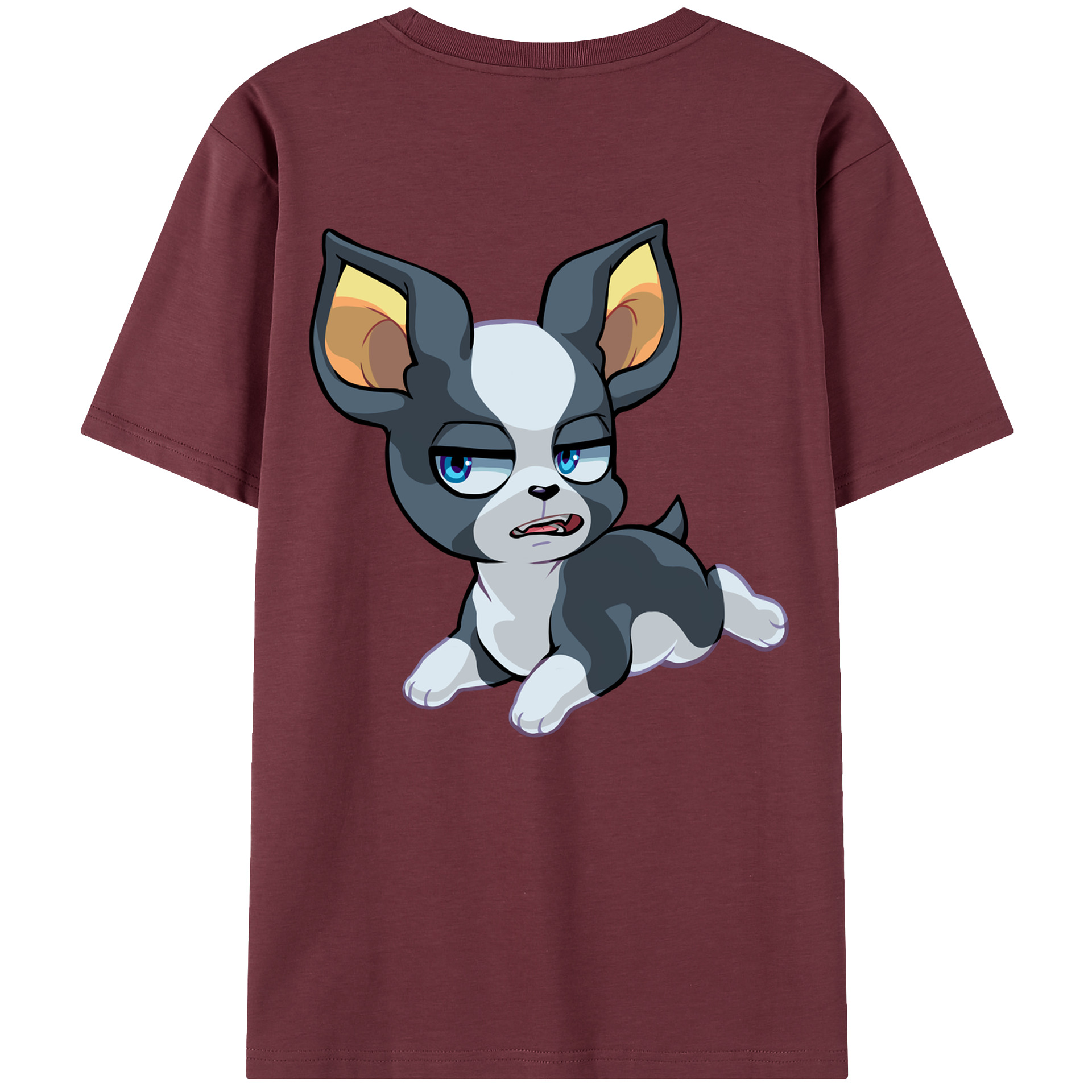 （画像用） ジョジョの奇妙な冒険 イギー JoJo's Bizarre Adventure Iggy 綿100％半袖Tシャツ（背面プリント）
